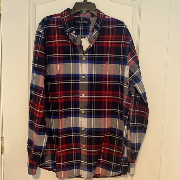 U.S. Polo Assn. Other - US Polo Assn. Men’s Tall Plaid Long Sleeve Button Down Shirt